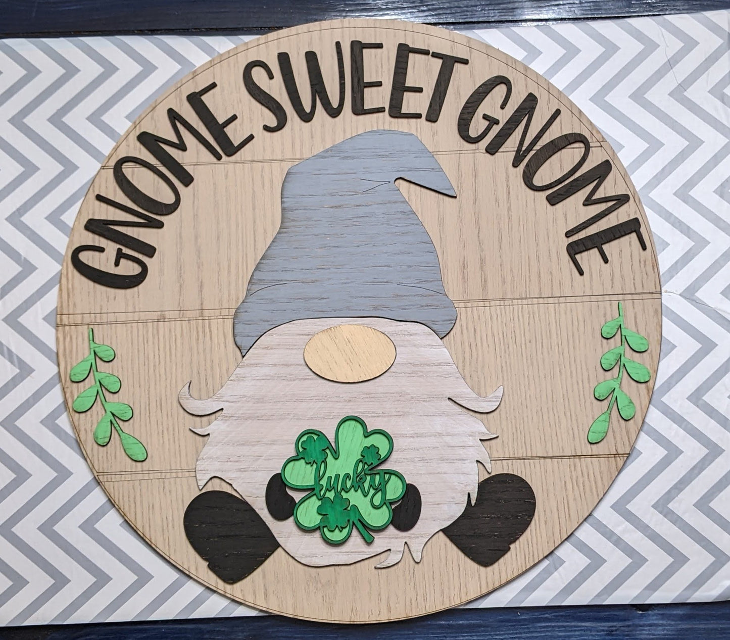 Gnome Sweet Gnome Interchangeable Seasonal Sign