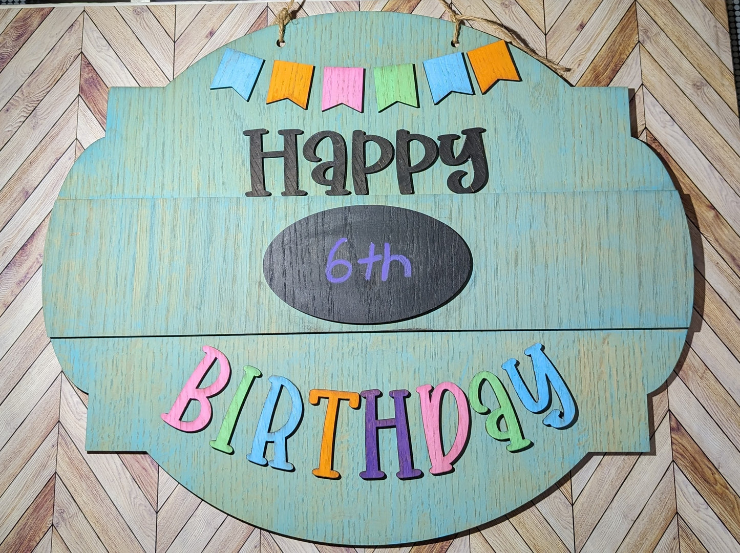 Happy Birthday Door Hanger