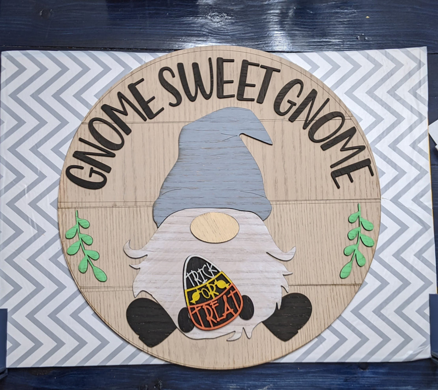 Gnome Sweet Gnome Interchangeable Seasonal Sign