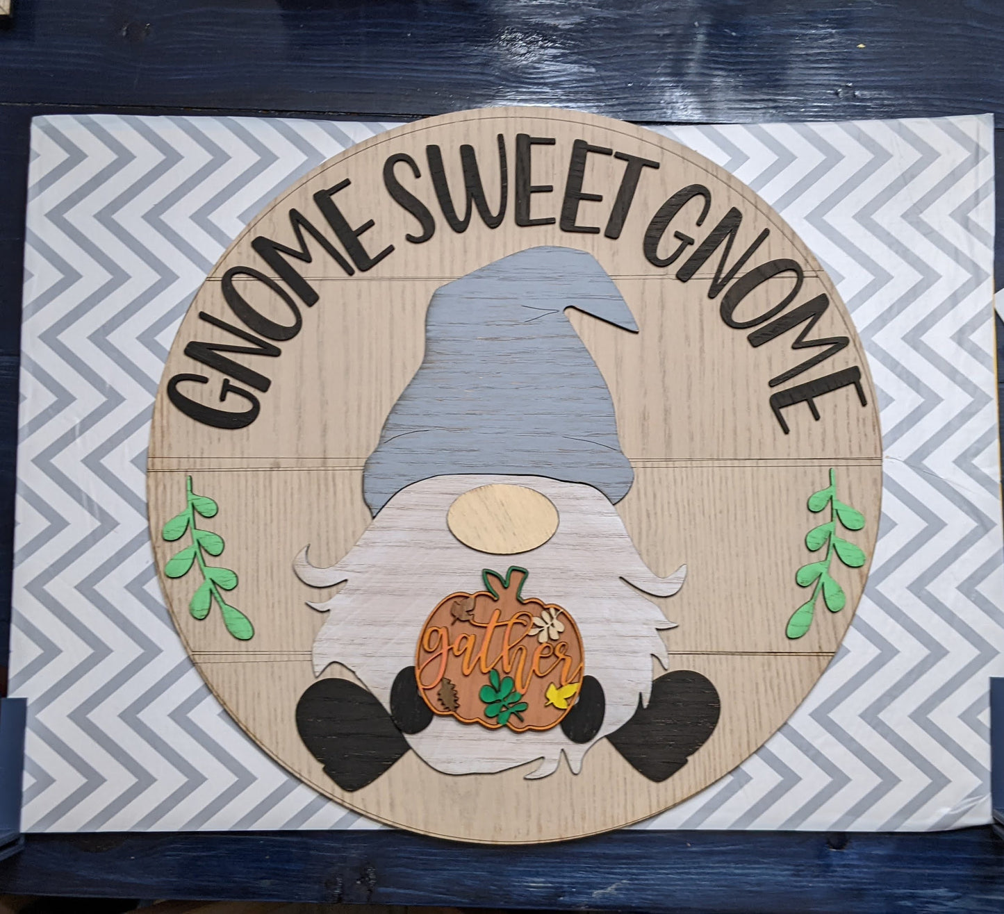 Gnome Sweet Gnome Interchangeable Seasonal Sign