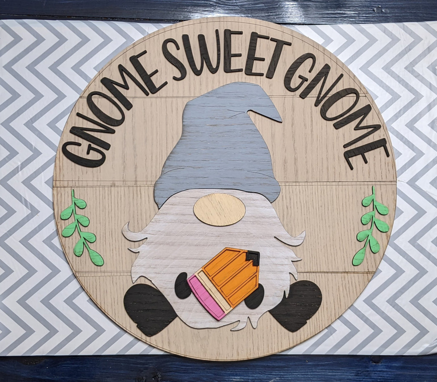 Gnome Sweet Gnome Interchangeable Seasonal Sign