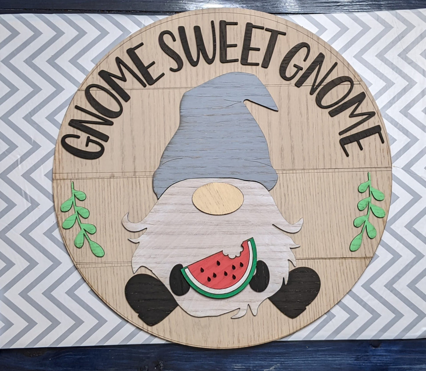 Gnome Sweet Gnome Interchangeable Seasonal Sign